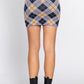 Argyle Jacquard Sweater Mini Skirt