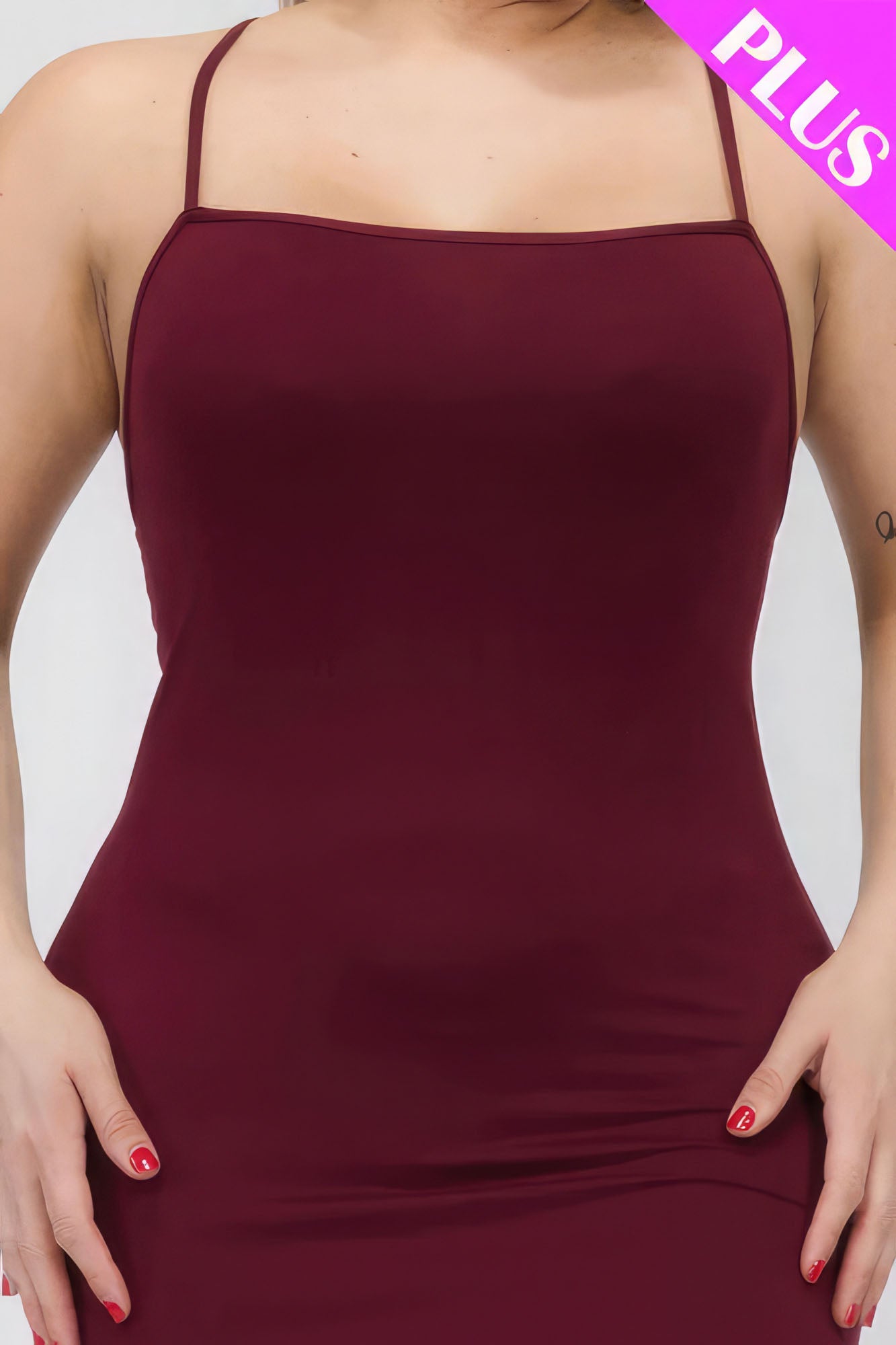 Crisscross Backless Split Thigh Plus size Maxi Dress - Bella