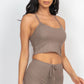 Ribbed Crop Cami Top & Shorts Set